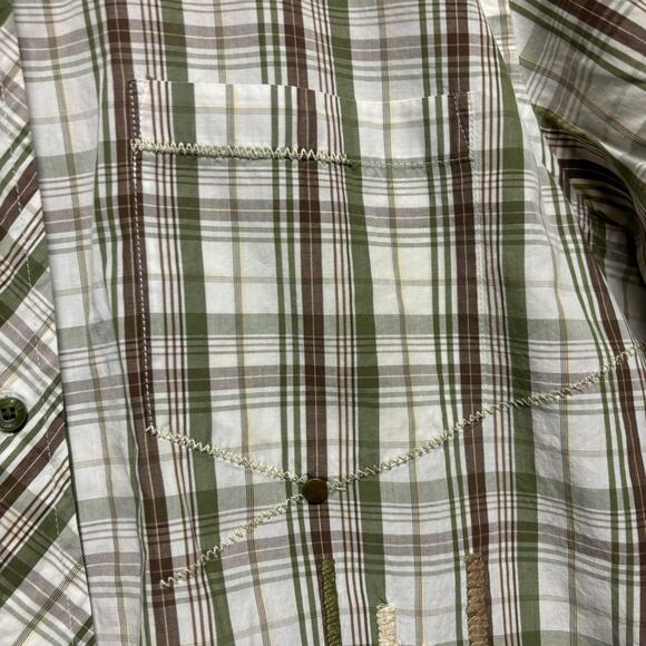 Ecko Unltd Plaid Western Shirt XL Button Down Streetwear Skater 90’s Embroidered - Picture 6 of 14